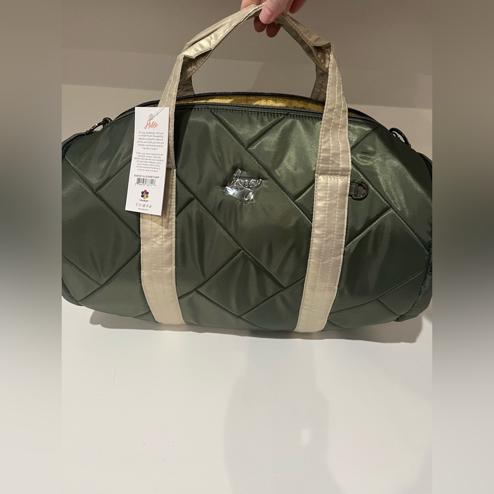 Lug Quilted Green and Gold Duffel Bag